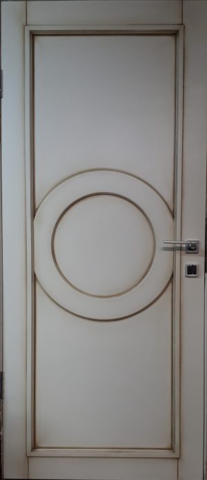 Межкомнатная дверь в профиле массив (эмаль с патиной) Петрозаводск