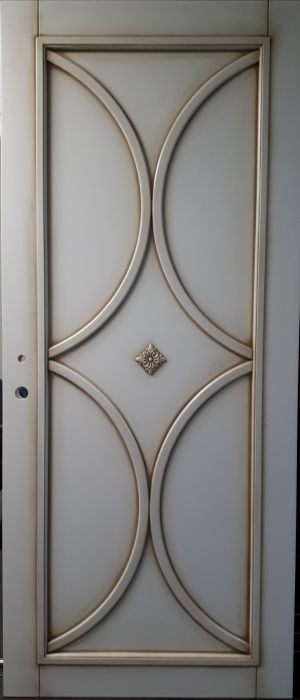 Межкомнатная дверь в профиле массив (эмаль с патиной) Петрозаводск